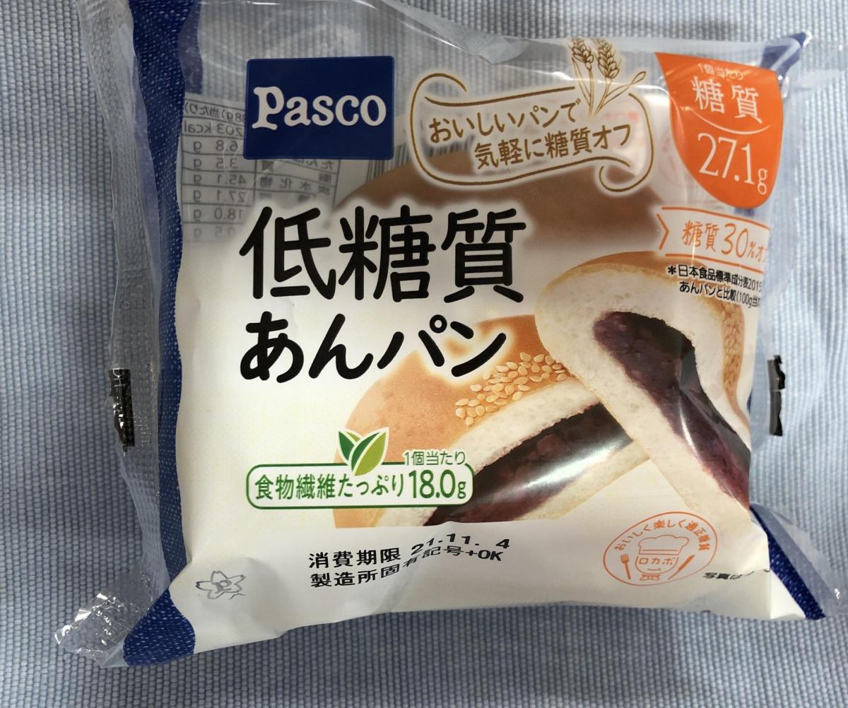 敷島製パン Pasco 低糖質あんパンの商品ページ