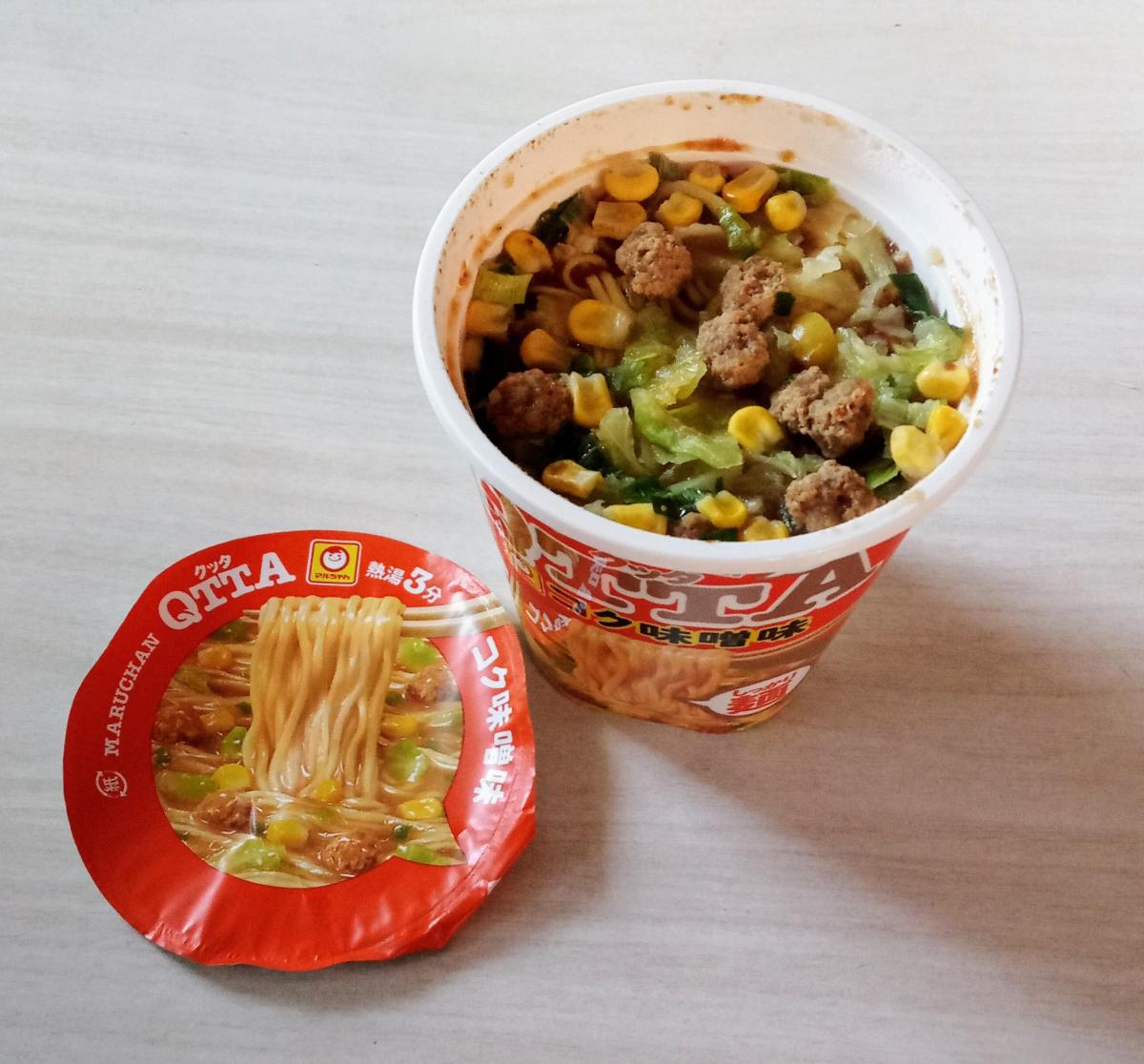 美品 カップ麺 マルちゃん QTTA クッタ コク味噌味 87g 1セット 3個 東洋水産 caraubas.rn.gov.br