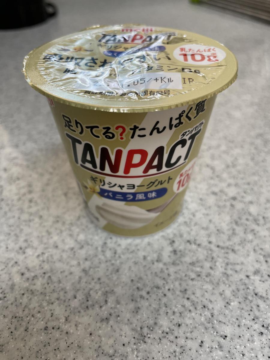 明治 TANPACTギリシャヨーグルト バニラ風味の商品ページ