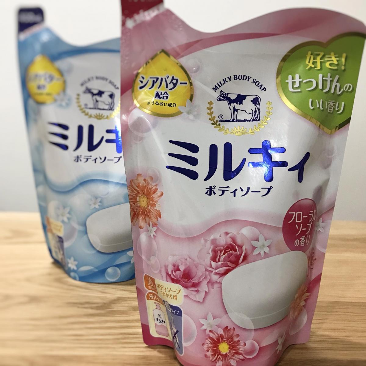 牛乳石鹸 ミルキィボディソープ フローラルソープの香りの商品ページ