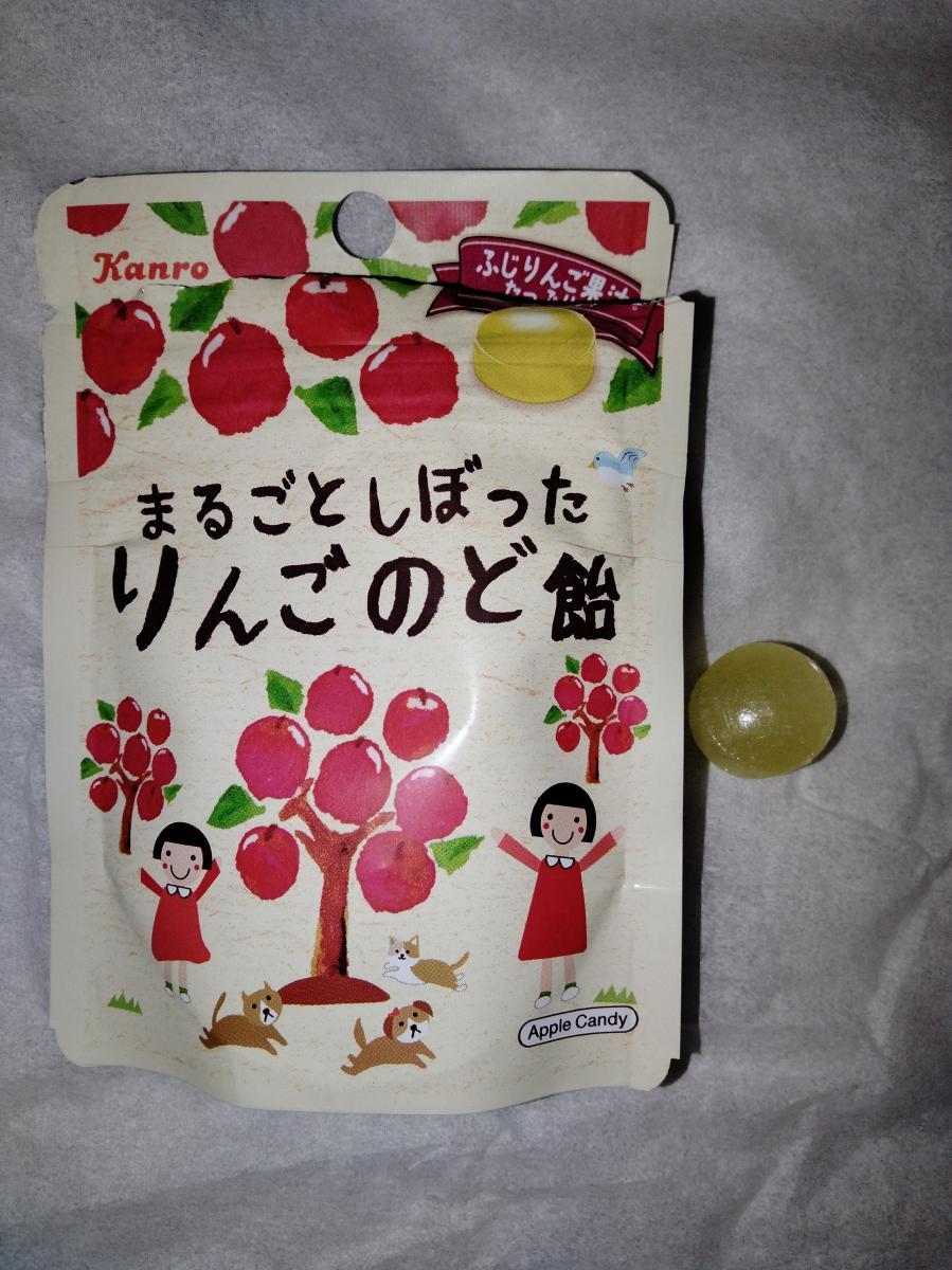 カンロ まるごとしぼったりんごのど飴の商品ページ