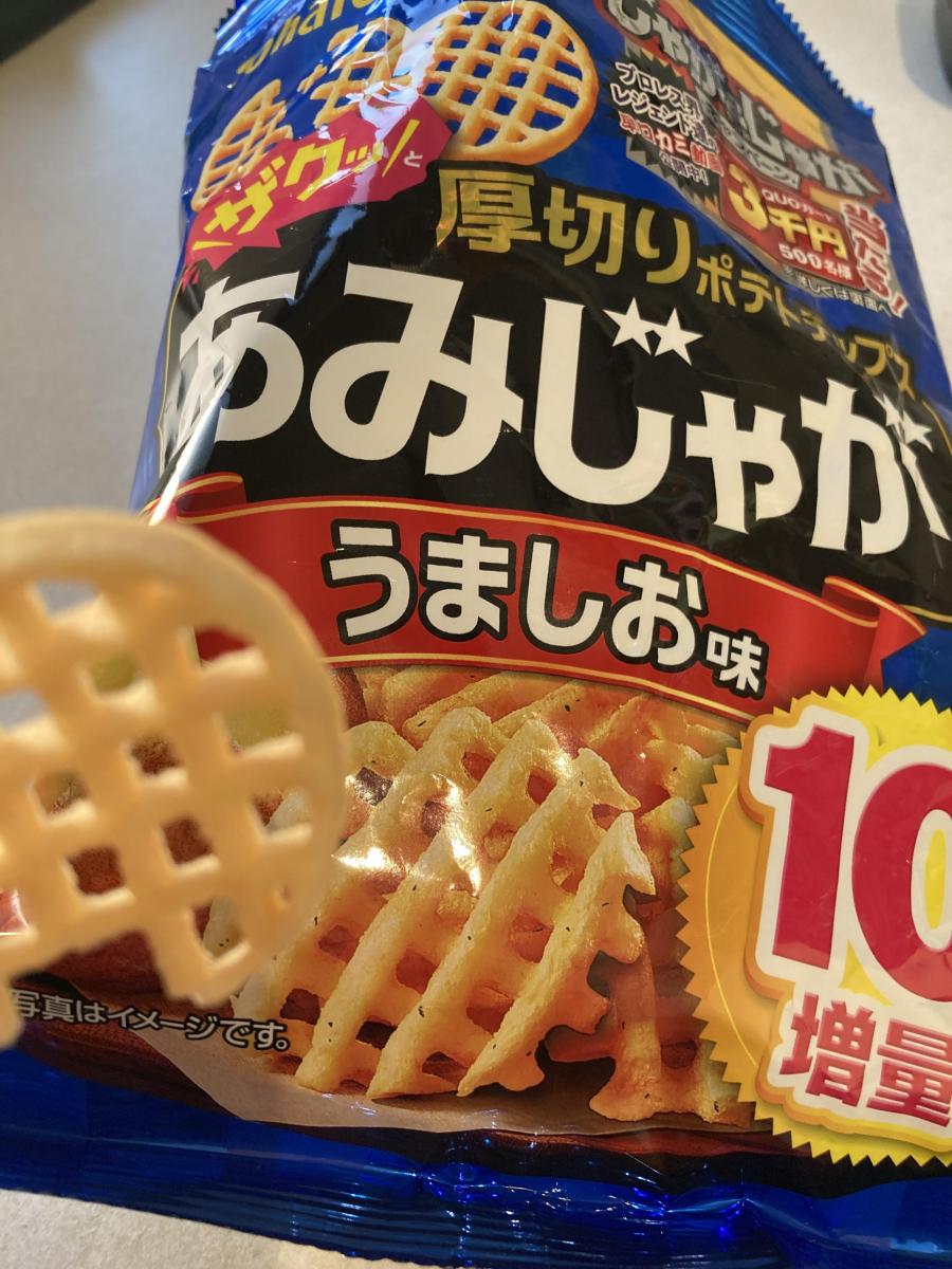 東ハト あみじゃが うましお味の商品ページ