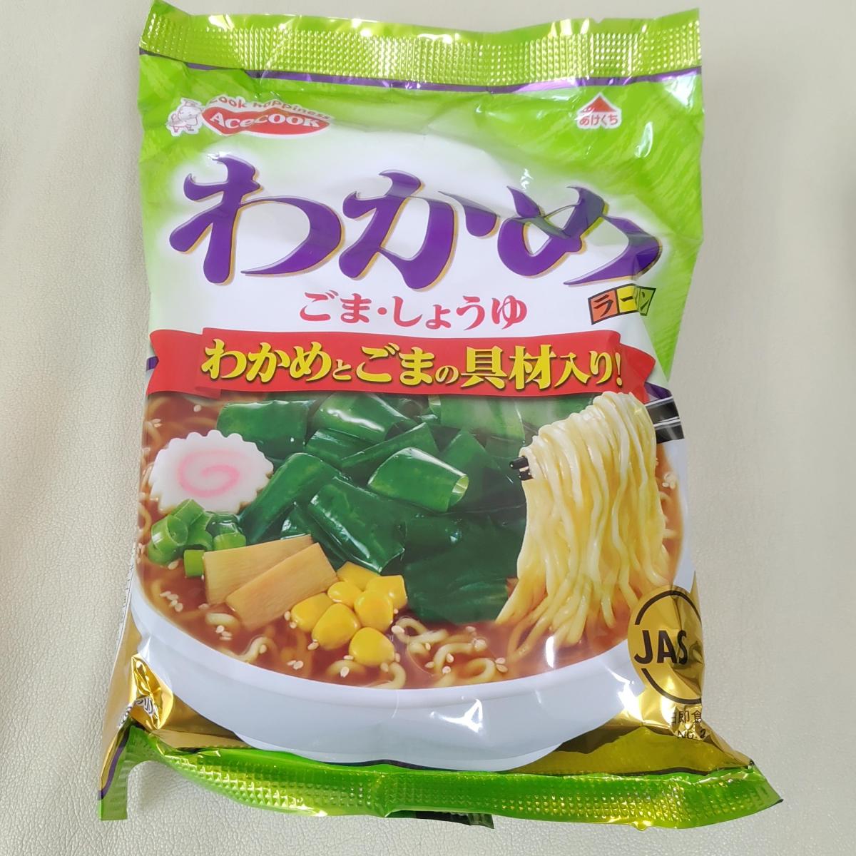 WEB限定 わかめラーメン ごましょうゆ味 エースコック 5食パック ６個入 materialworldblog.com