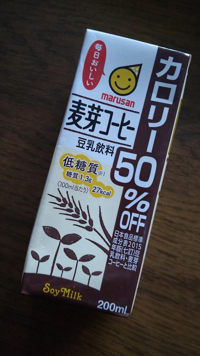 マルサンアイ 豆乳飲料 麦芽コーヒー カロリー50％オフの商品ページ