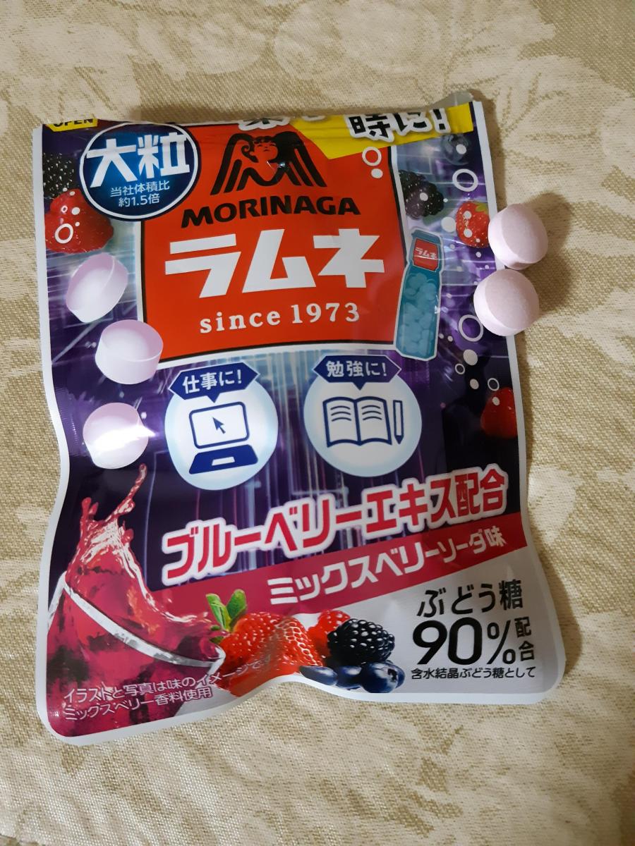 森永製菓 大粒ラムネ＜ミックスベリーソーダ味＞の商品ページ
