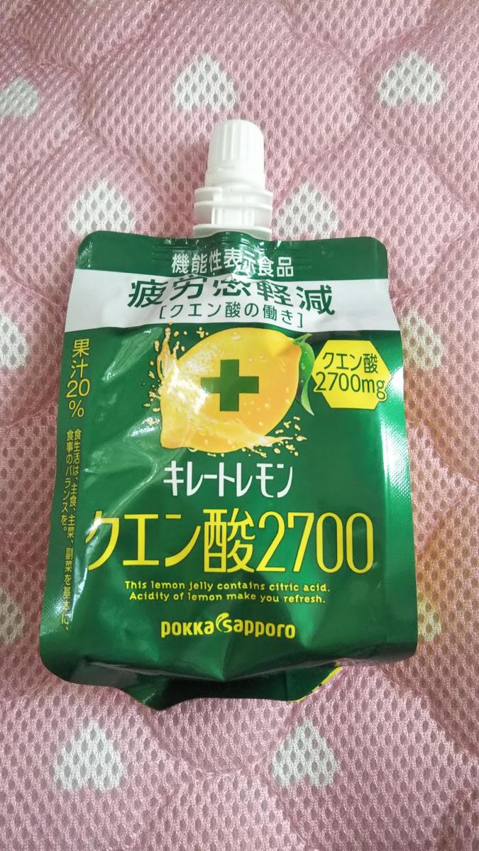 送料0円 165g ポッカサッポロ 機能性表示食品 ゼリー キレートレモン クエン酸2700