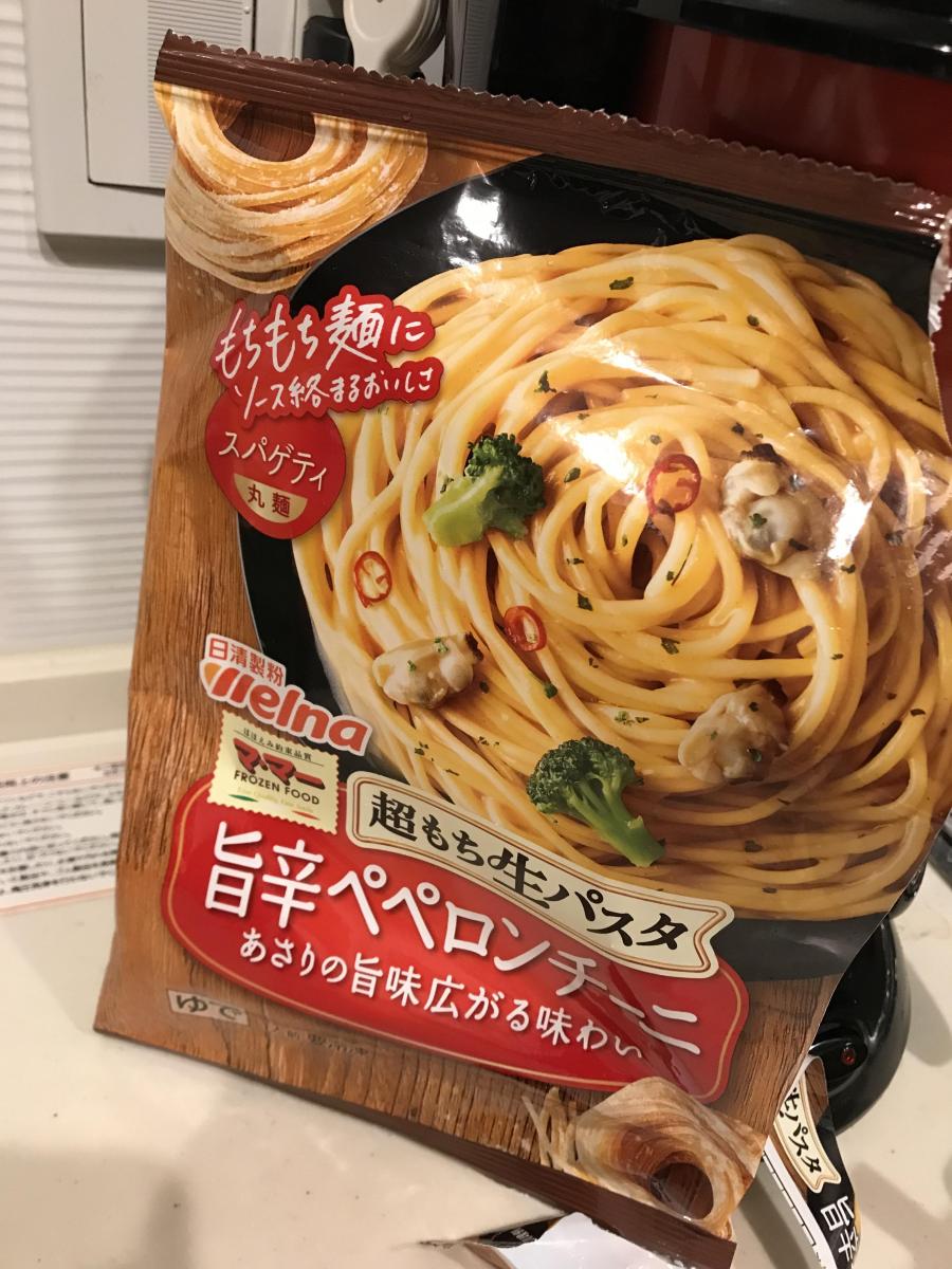 日清製粉ウェルナ マ・マー 超もち生パスタ 旨辛ぺぺロンチーニの商品ページ