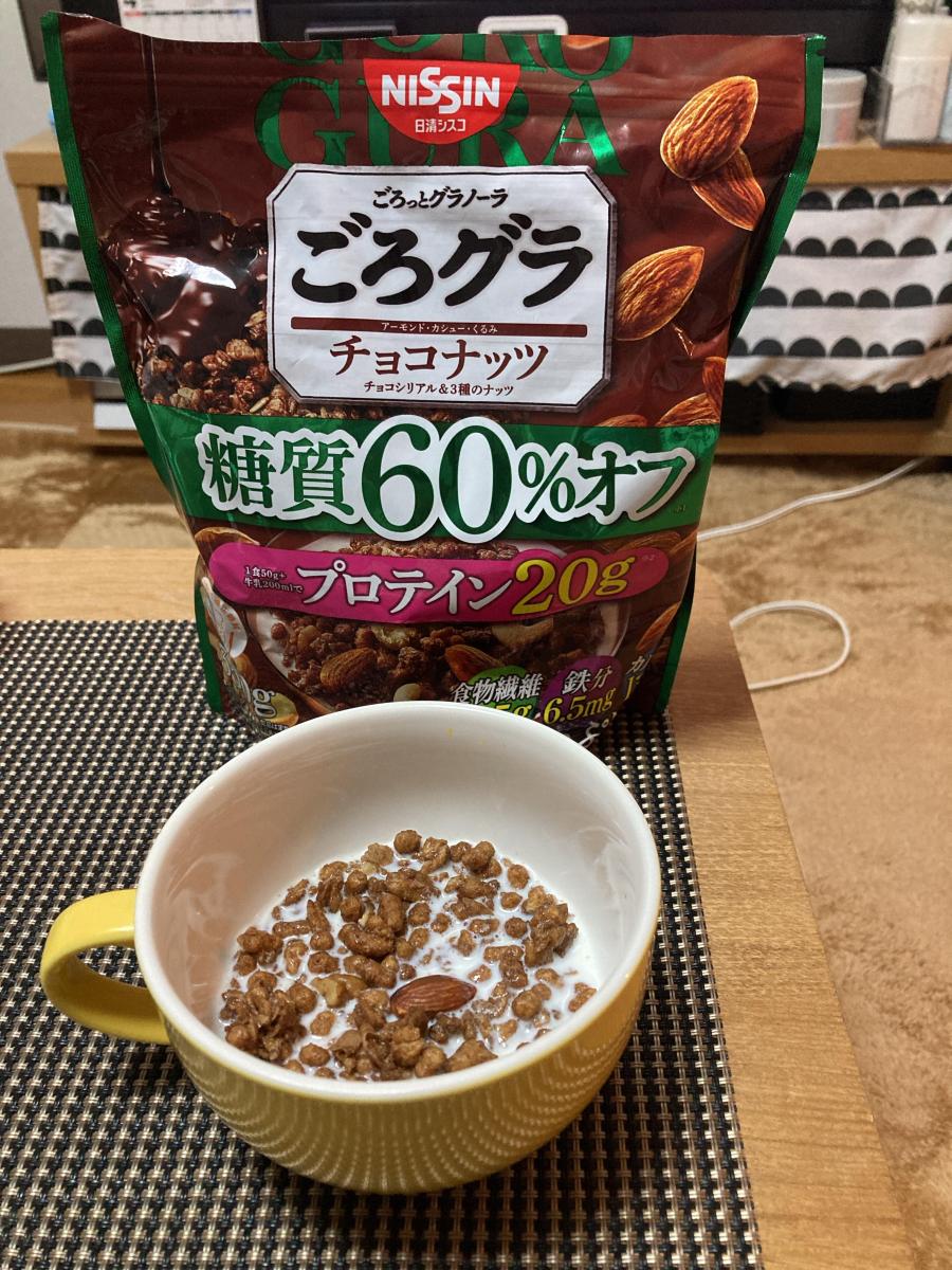 市場 日清シスコごろグラ チョコナッツ350g×12個 シリアル 糖質60％オフ