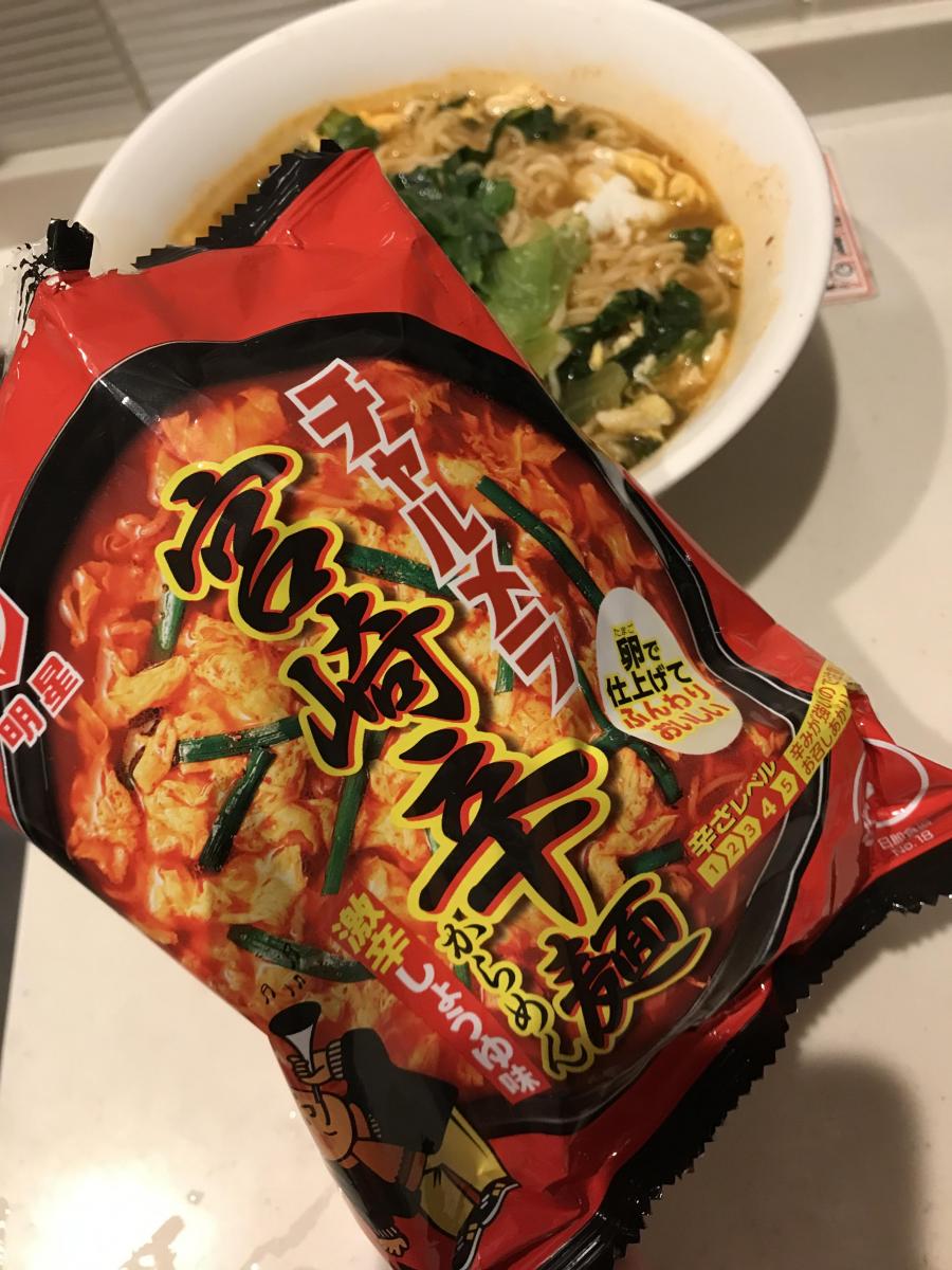 明星 チャルメラ 宮崎辛麺の商品ページ