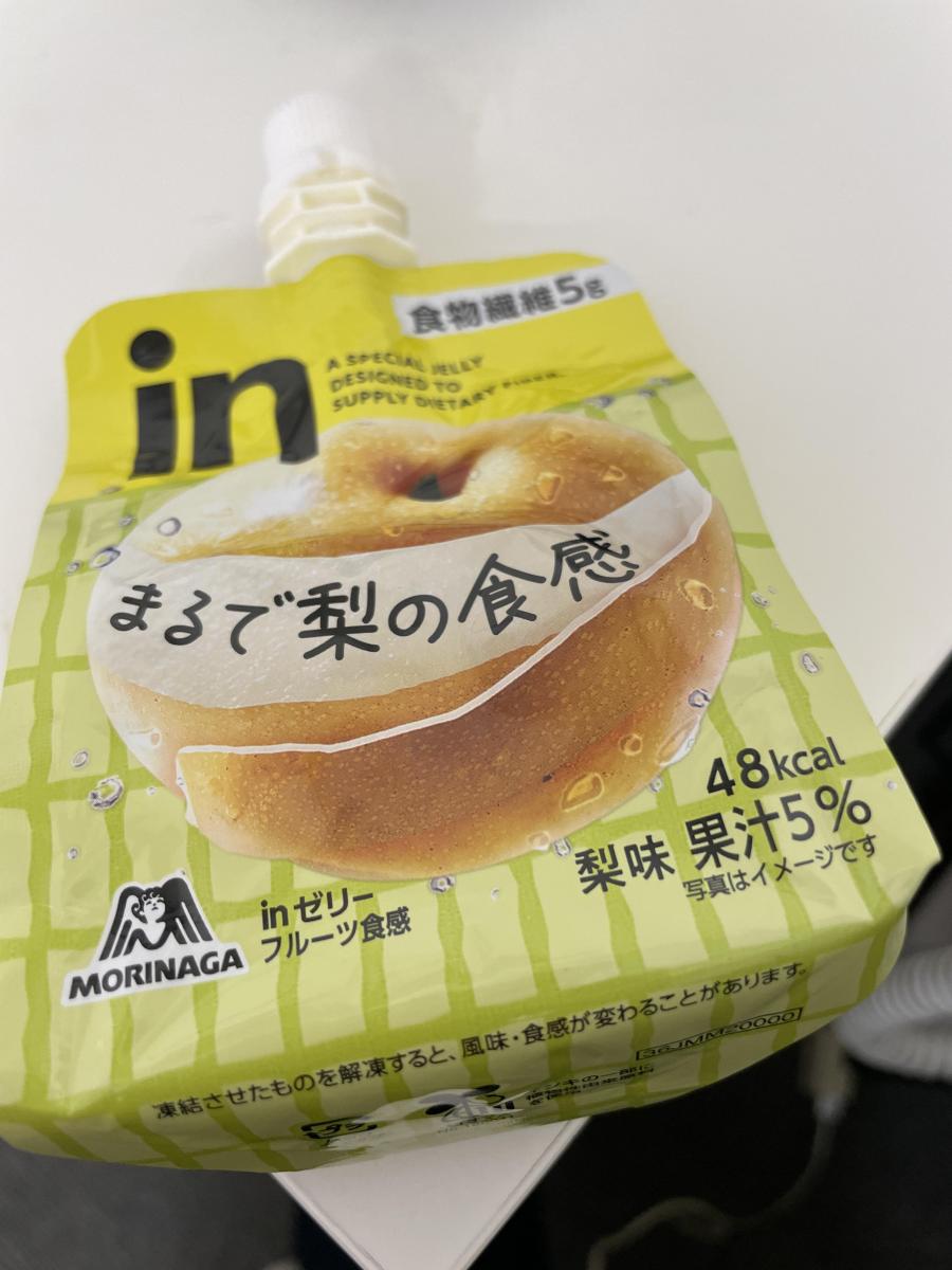 森永製菓 inゼリー フルーツ食感 梨の商品ページ