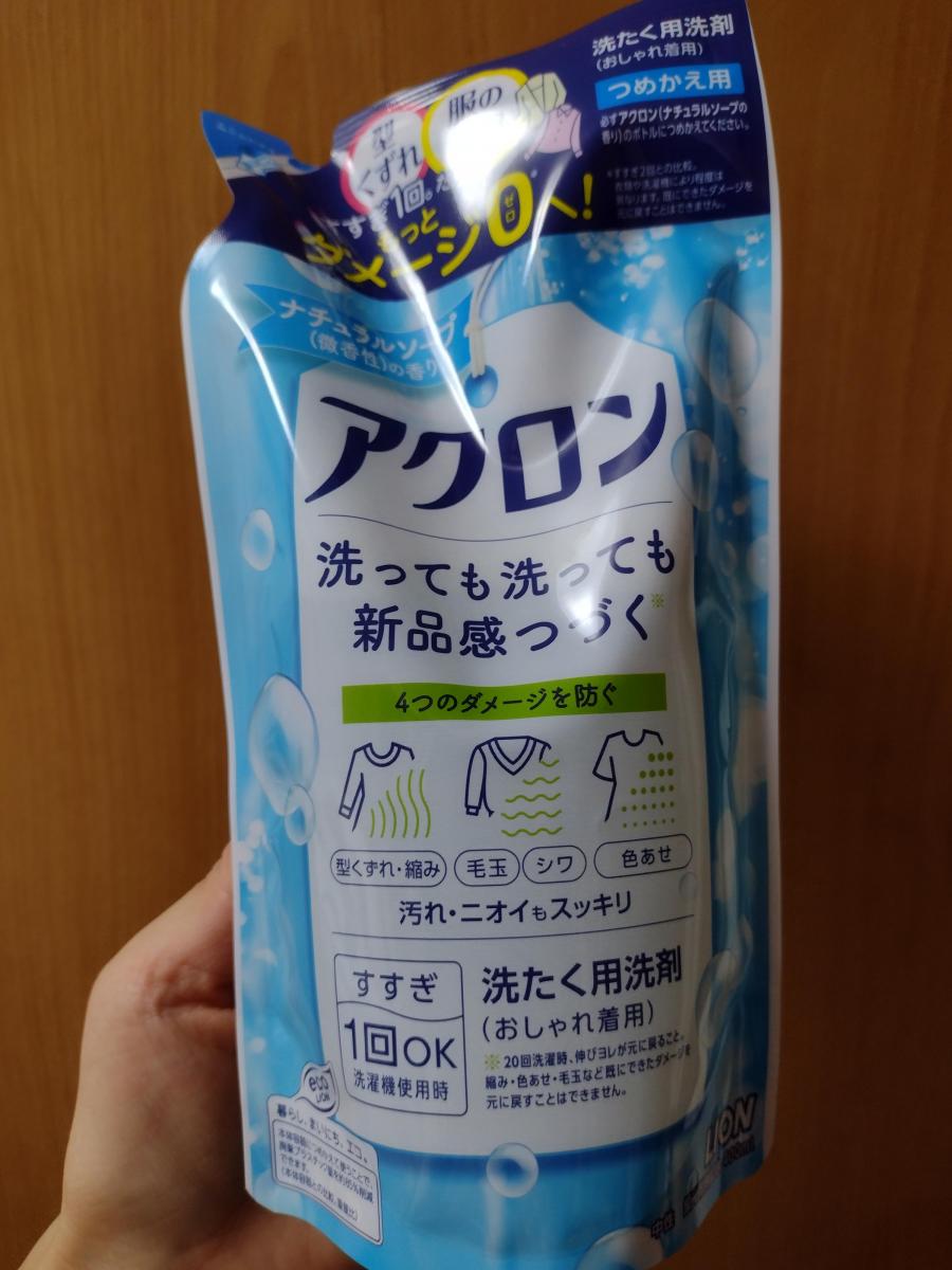 正規代理店 まとめ ライオン アクロン ナチュラルソープの香り 微香性 つめかえ用 400ml 1パック fucoa.cl