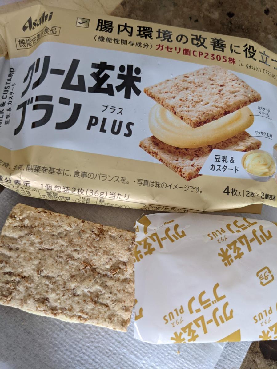 アサヒグループ食品 クリーム玄米ブランプラス 豆乳カスタードの商品ページ