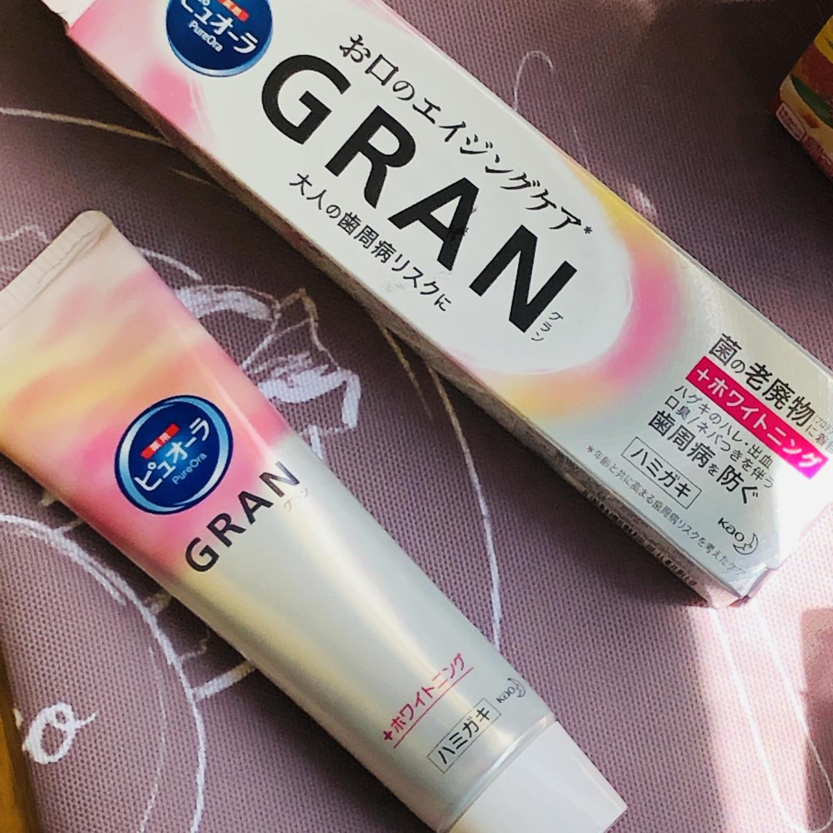 花王 ハミガキ ピュオーラGRAN（グラン） ホワイトニング （薬用ハミガキ）の商品ページ