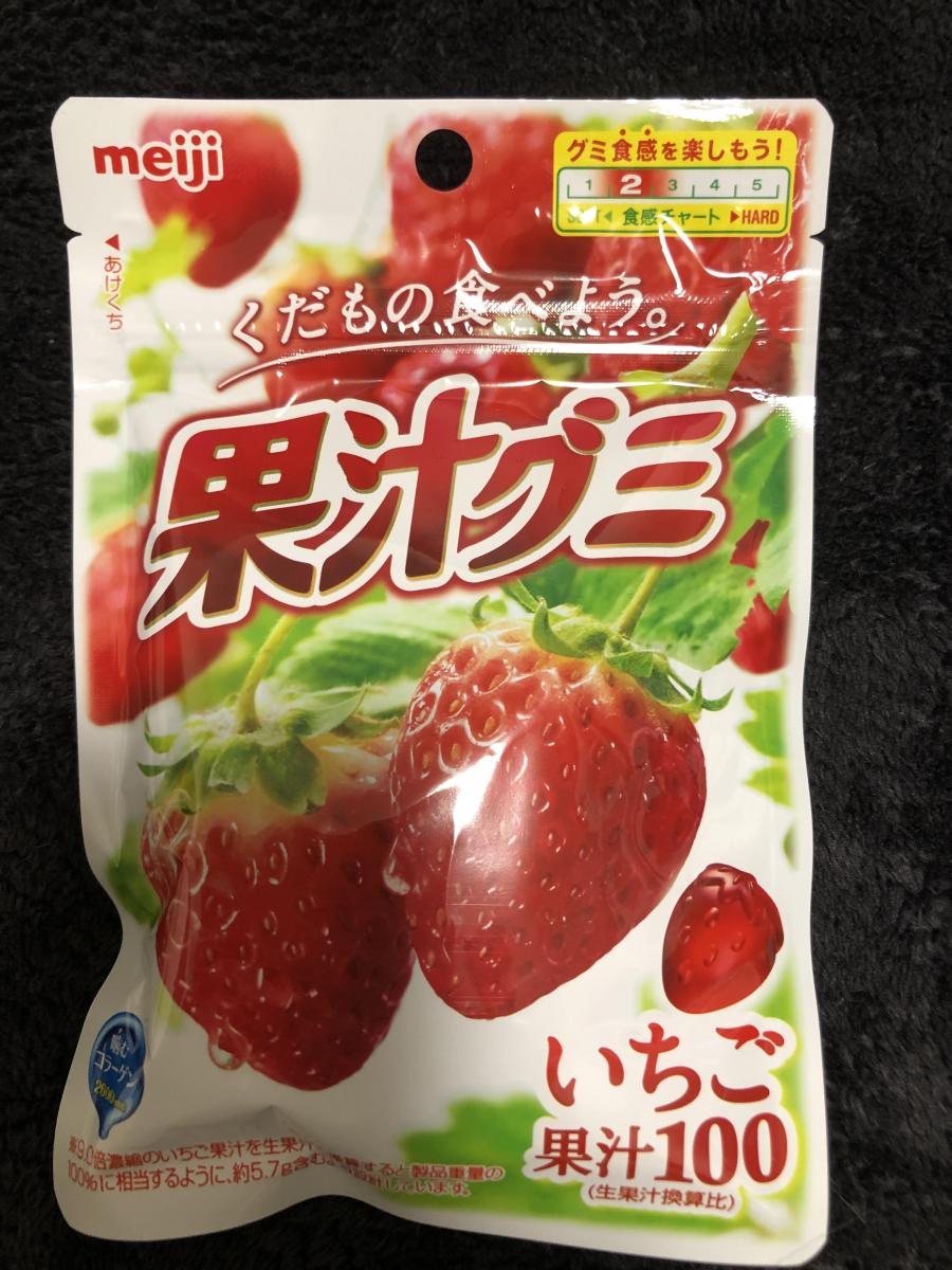 明治 果汁グミいちごの商品ページ