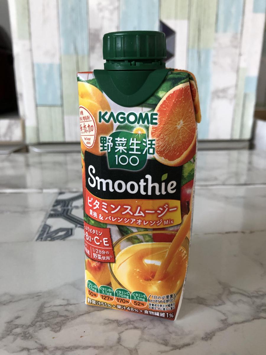 カゴメ 野菜生活100 Smoothie ビタミンスムージー 黄桃＆バレンシアオレンジMixの商品ページ