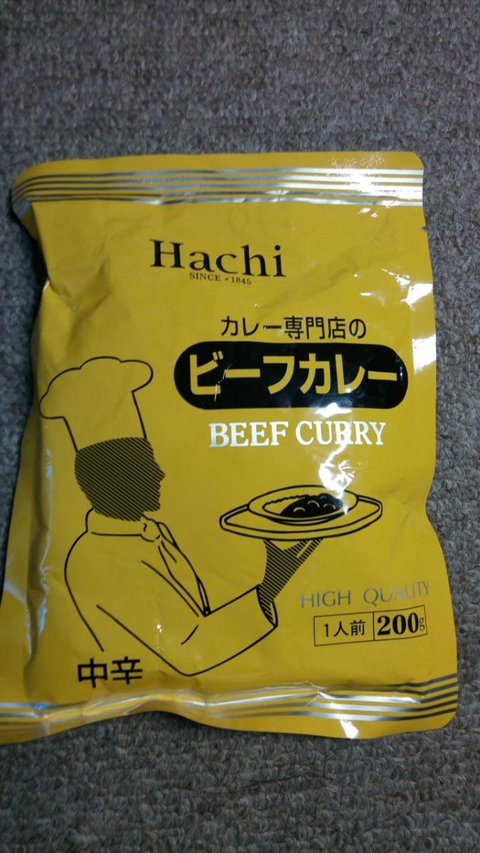 ハチ食品 カレー専門店のビーフカレーの商品ページ