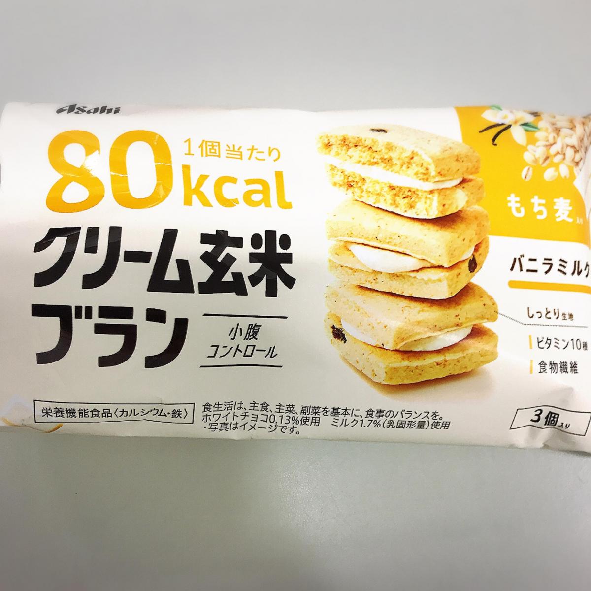 アサヒグループ食品 クリーム玄米ブラン 80kcal バニラミルクの商品ページ