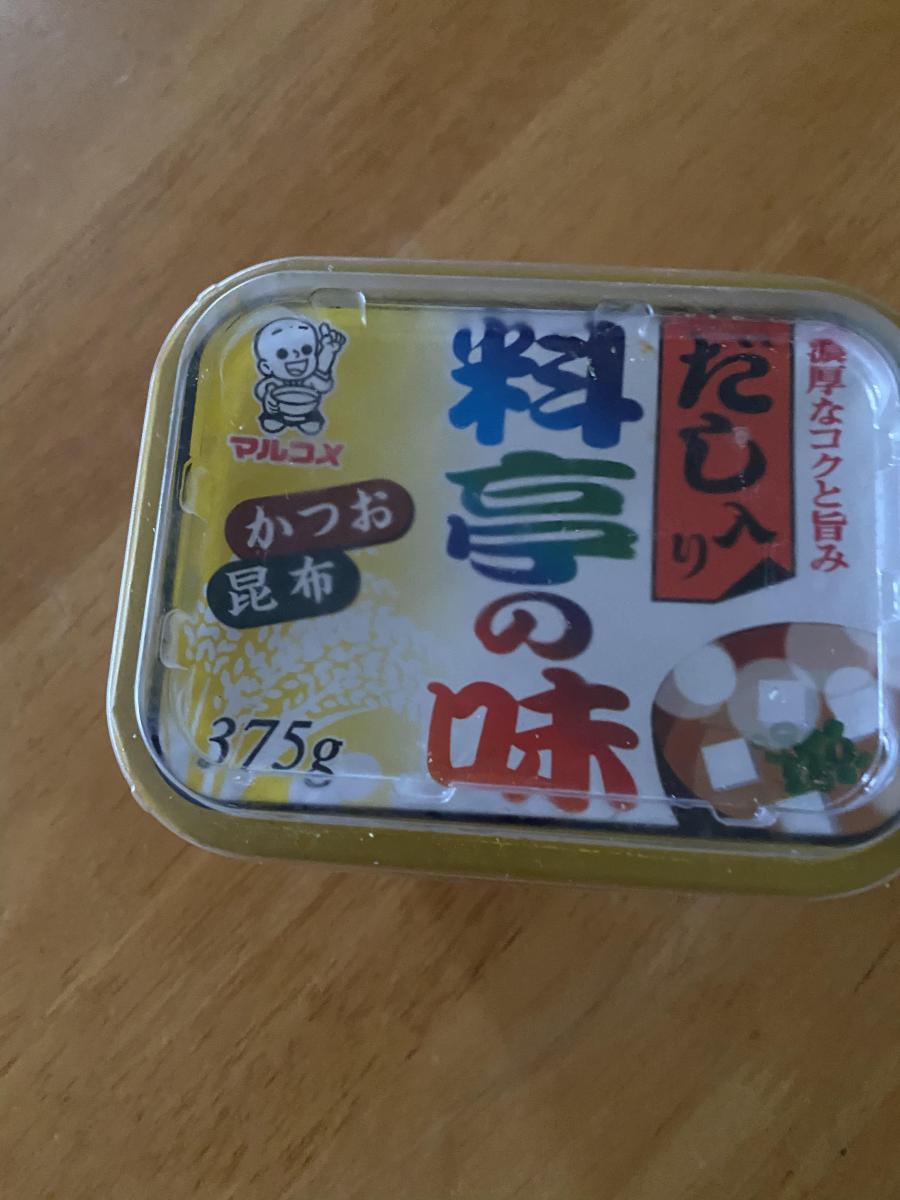 マルコメ 料亭の味（だし入り）の商品ページ