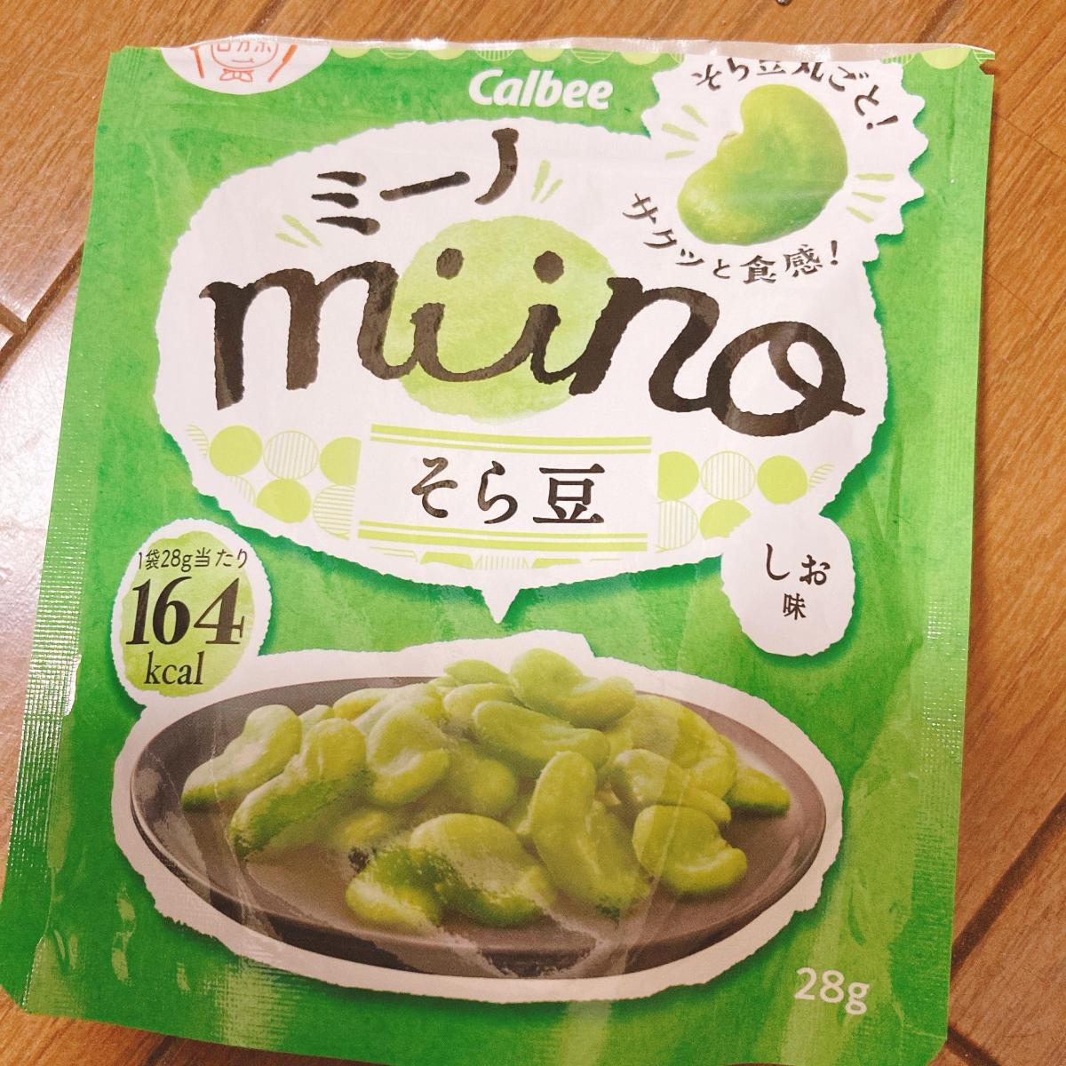 カルビー miino（ミーノ） そら豆しお味の商品ページ