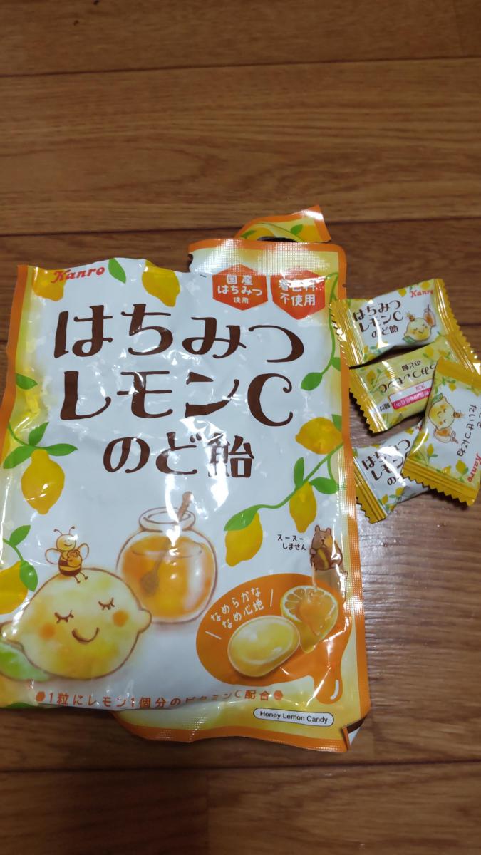 カンロ はちみつレモンcのど飴の商品ページ