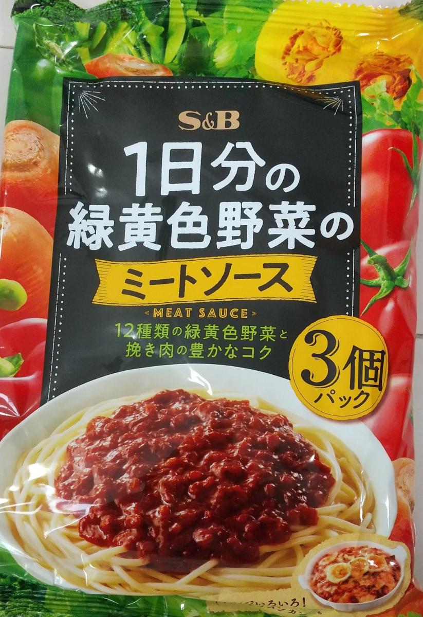 エスビー 1日分の緑黄色野菜のミートソースの商品ページ