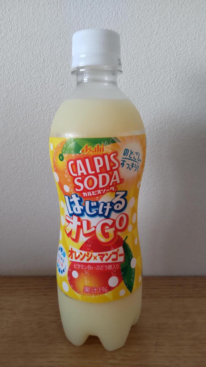 品質検査済 カルピスソーダ はじけるオレGO オレンジ×マンゴー 1ケース