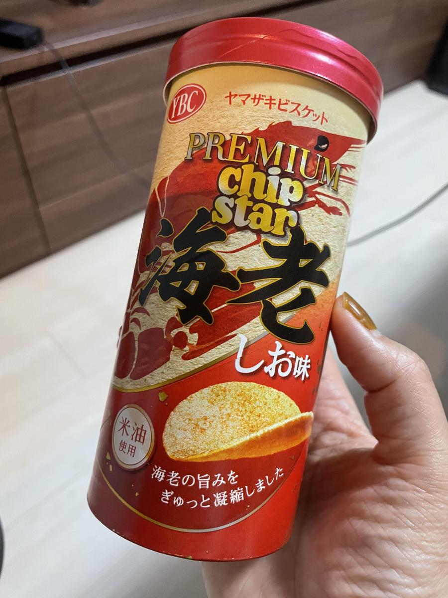 ヤマザキビスケット プレミアムチップスター海老しお味の商品ページ