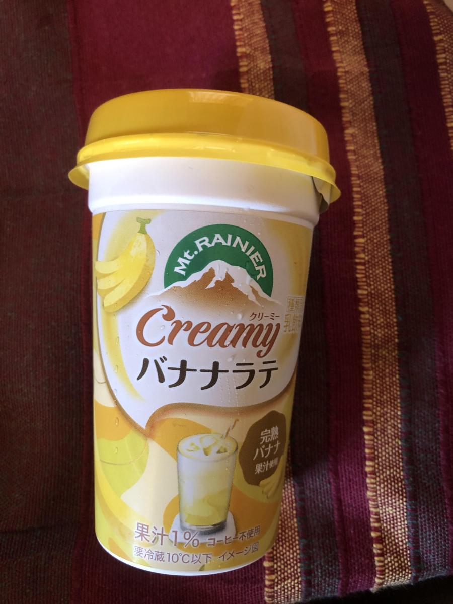 森永乳業 マウントレーニア クリーミーバナナラテの商品ページ