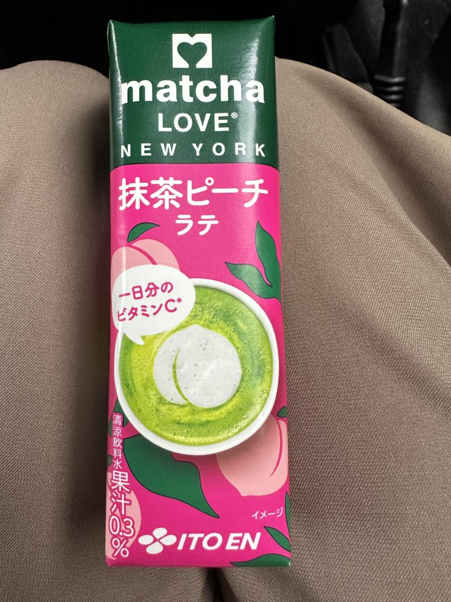 みんなのレビュー：「伊藤園 matcha LOVE NEW YORK 抹茶ピーチラテ 紙