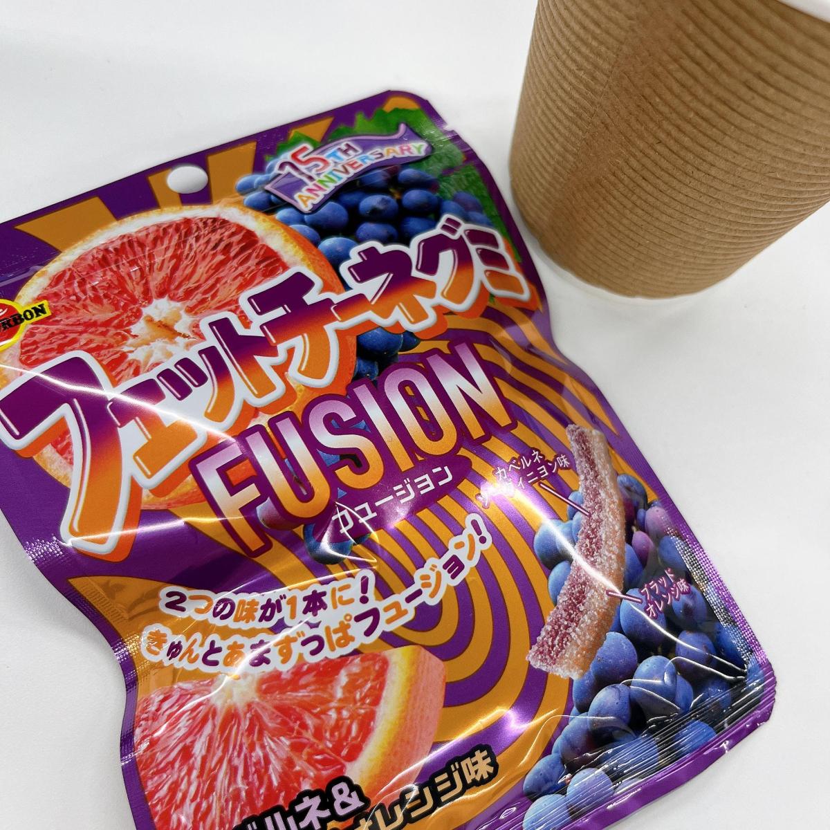 みんなのレビュー：「ブルボン フェットチーネグミFUSIONカベルネ