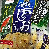 栗山米菓 ベフコ 瀬戸の汐揚 贅沢のり塩味の商品ページ