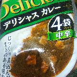 ハチ食品 デリシャスカレーの商品ページ