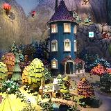 ムーミンの世界観が広がってます
