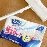 ふわふわ生地でホコリや髪の毛をしっかり絡めとる！