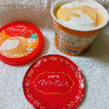 マンゴーのソースが濃いアイス