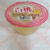 美味しい桃のゼリー。
