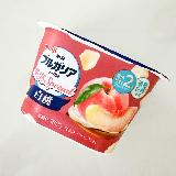 白桃のつぶつぶ果肉数が2倍になったヨーグルト