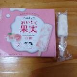 桃の果実とミルキーなアイスのバランスが◯