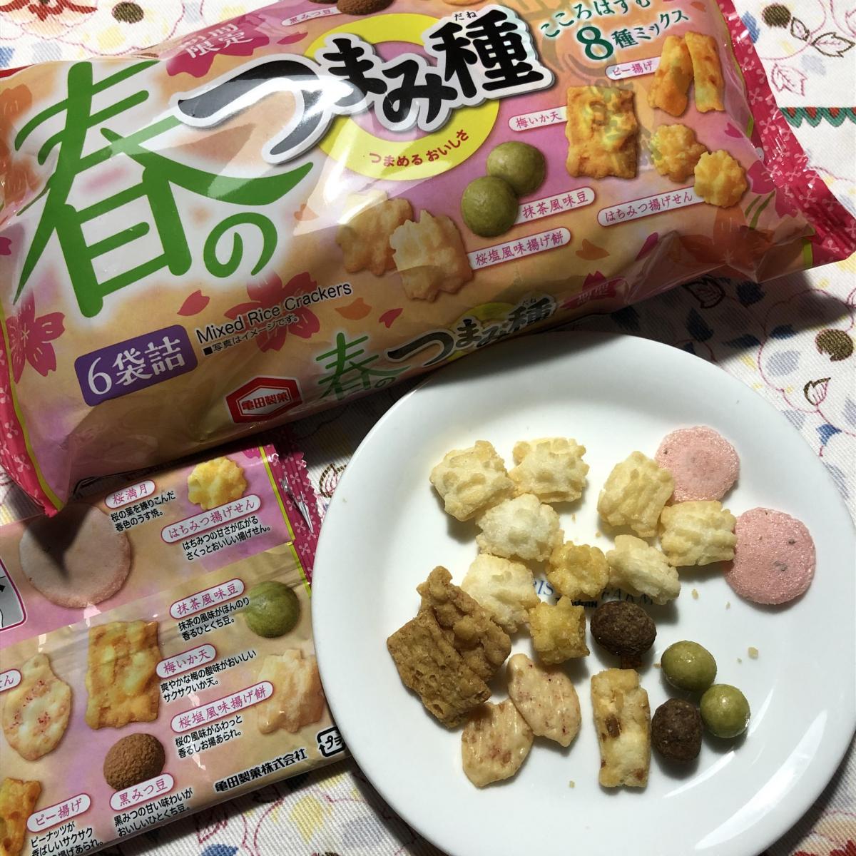 亀田製菓  春のつまみ種（限定販売）（米菓）
