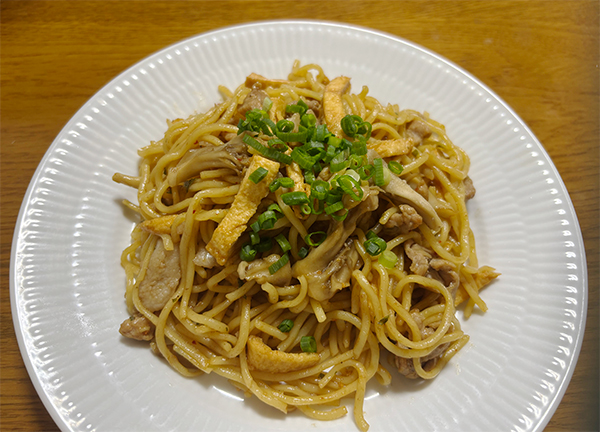 マルちゃん焼そば赤いきつね味 調理後