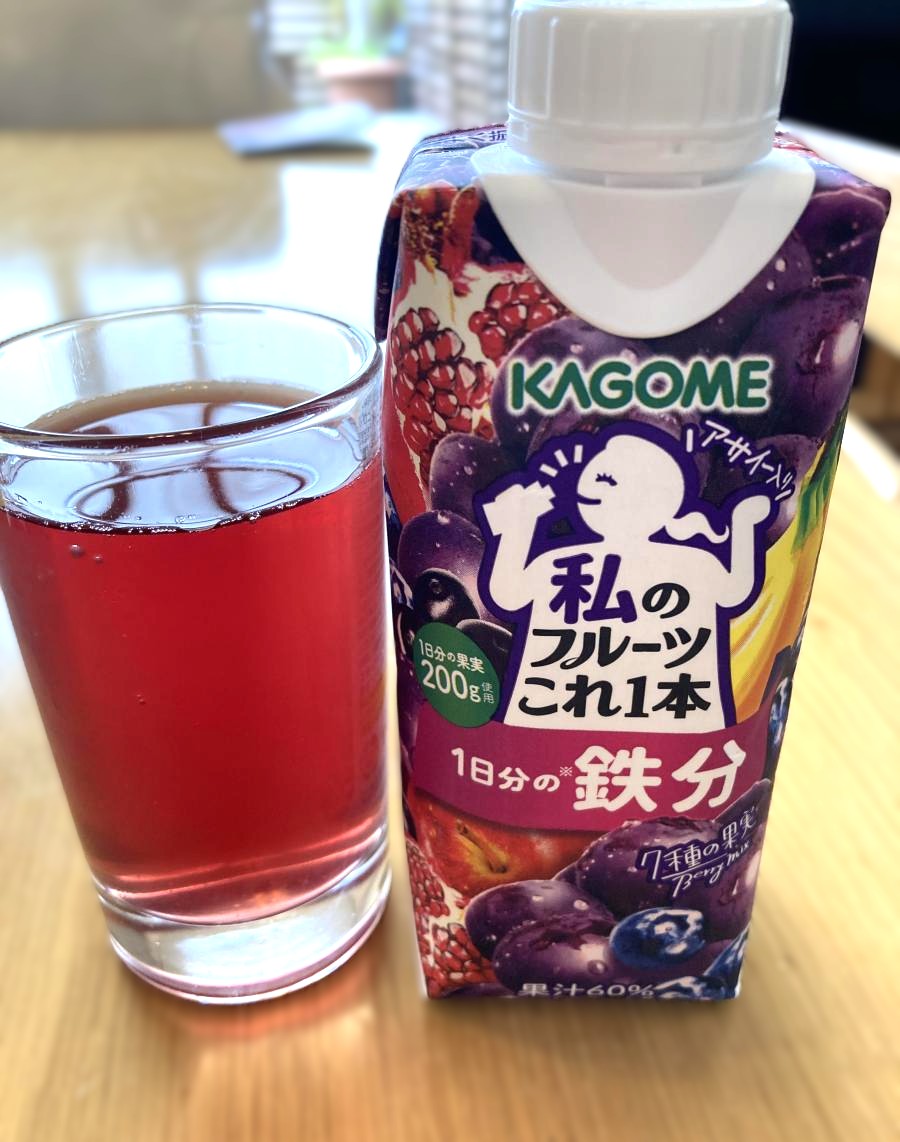 カゴメ 私のフルーツこれ一本 1日分の鉄分